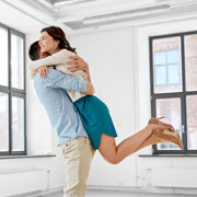 couple in new home